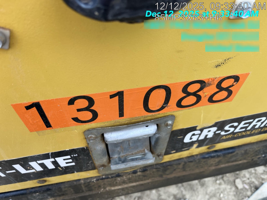 2021 Allmand NLV3GR (4) LED Light Fixture 350W, 23' Vertical Mast, 3kW Prime, Towable, Deep Sea L401, Leveling Jacks, Yanmar T4F 5.8hp