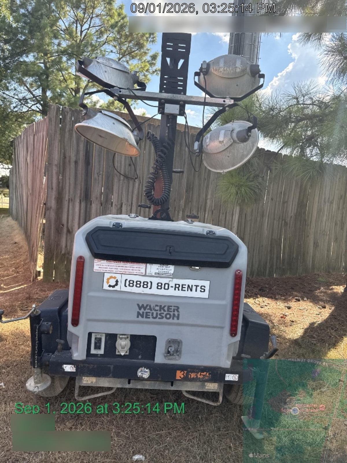2019 Wacker Neuson LTV6L-MH Wacker Neuson LTV6L Mobile Light Tower w/Fuel Level Sensor Installed