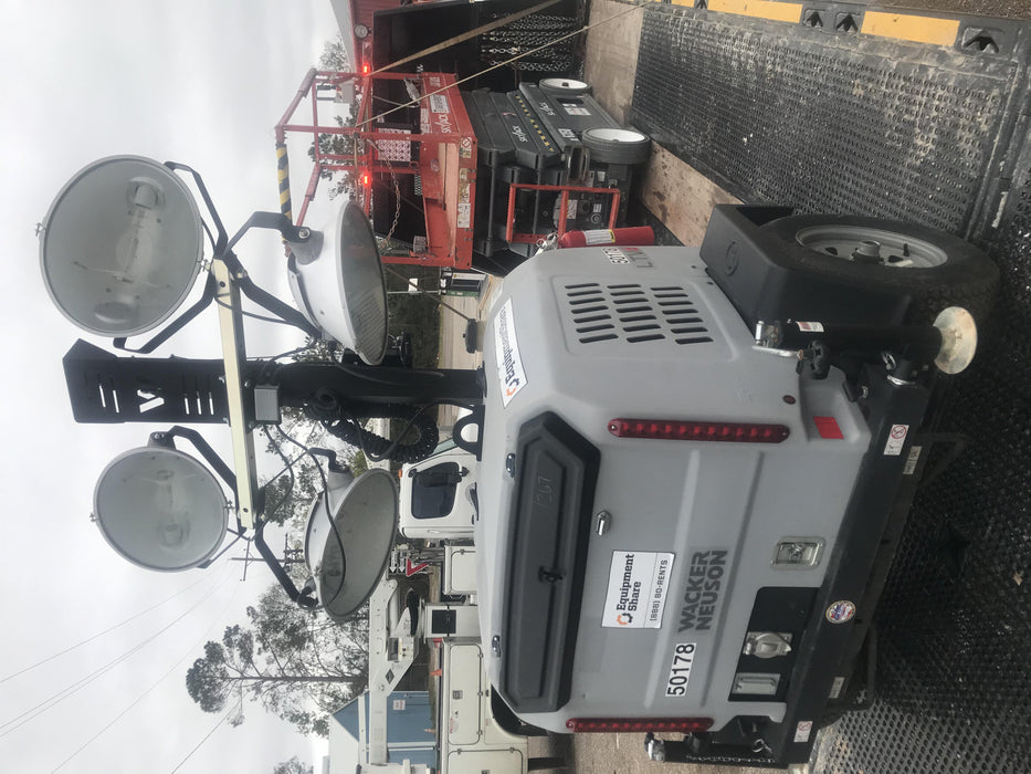 2019 Wacker Neuson LTV6L-MH Mobile Light Tower w/Fuel Level Sensor Installed