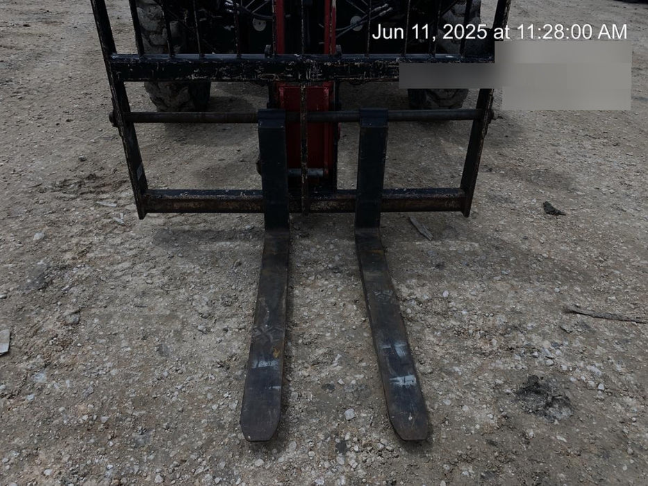 2019 Manitou MTA10055 Canopy, 120 HP, Solid Tires, Work Lights, Lift Hook, Auxiliary Hydraulics w/66" Carriage and 60" Forks