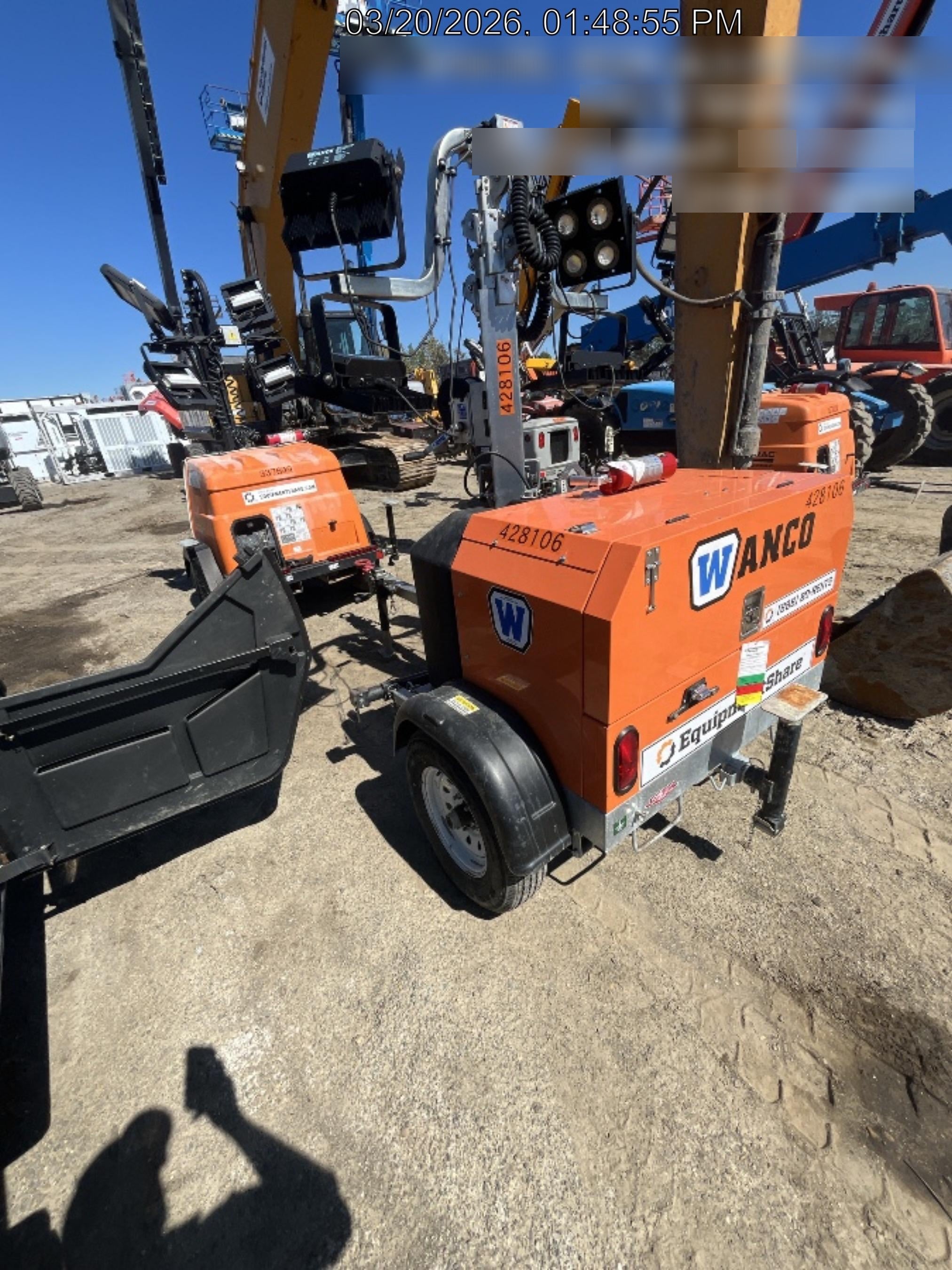 2024 Wanco WLTT-4MM4K Diesel, Deep Sea Controller, Shore Power Plug, Auto Start, (4) 350W LED Floodlights, 4kW Generator, 60 Gal Fuel Tank, 2" Ball, T3