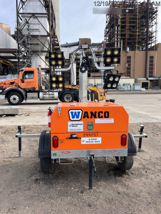 2024 Wanco WLTT-4MM4K Diesel, Deep Sea Controller, Shore Power Plug, Auto Start, (4) 350W LED Floodlights, 4kW Generator, 60 Gal Fuel Tank, 2" Ball, T3