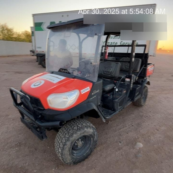 2022 Kubota RTV-X1140W-H Plastic Canopy, Windshield Acrylic Clear, LED Strobe Light, Wire Harness Kit, Back up Alarm