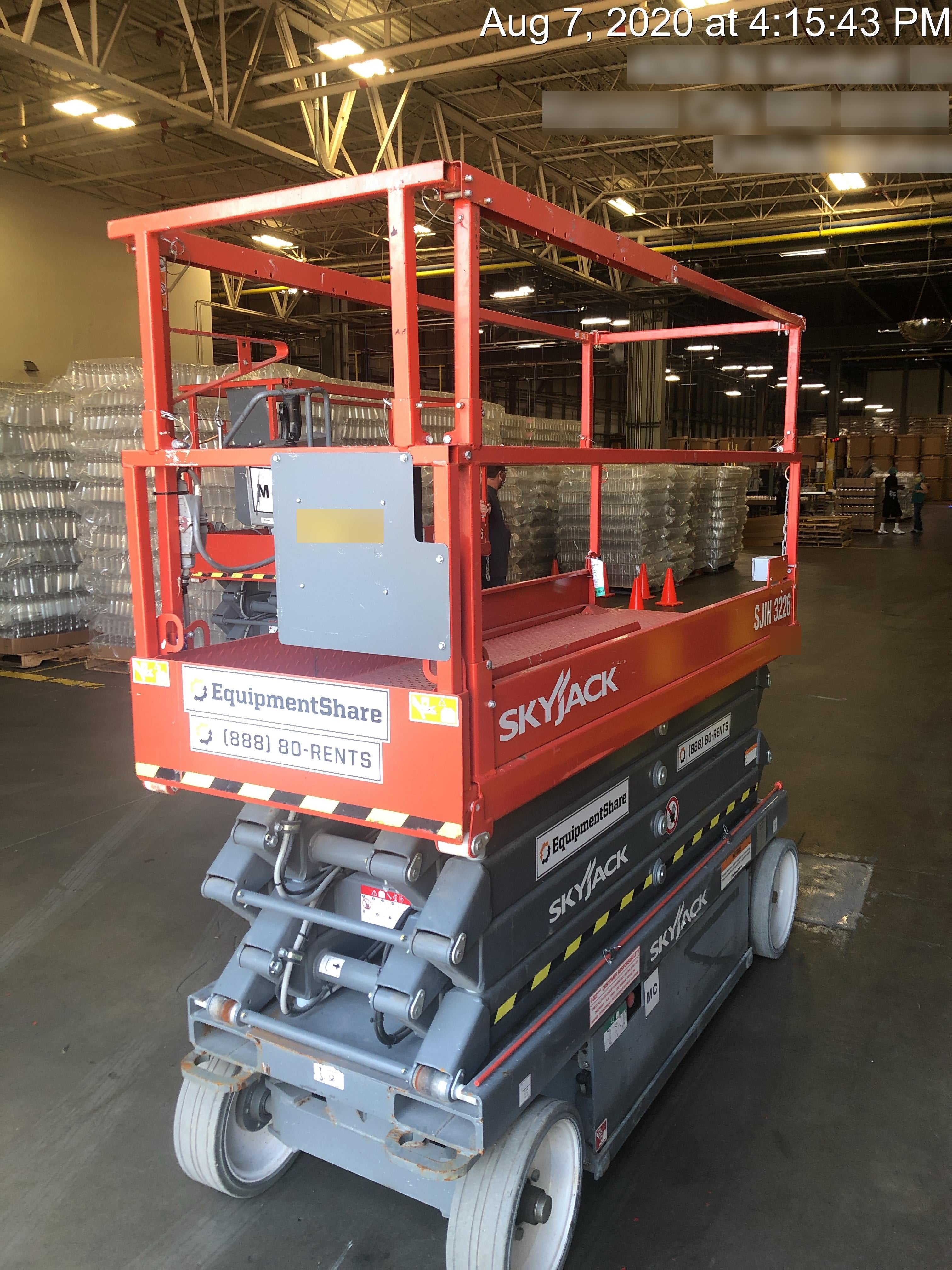 2017 Skyjack SJIII-3226 Standard Rental Specs