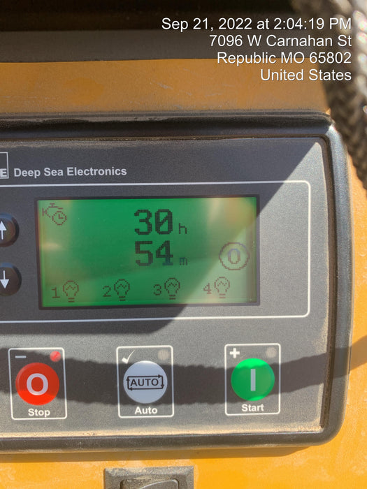 2022 Allmand NLV3GR (4) LED Light Fixture 350W, 23' Vertical Mast, 3kW Prime, Towable, Deep Sea L401, Leveling Jacks, Yanmar T4F 5.8hp