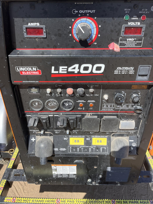 2022 Lincoln Electric LE400 Kubota V1505, Trlr, Cable Rack, Light Kit, ES Decals, T3