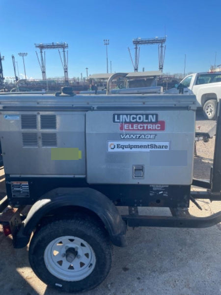 2019 Lincoln Electric Vantage 322 Ready-Pak 3, Two Wheel Trailer, Fender and Light Kit, Cable Rack