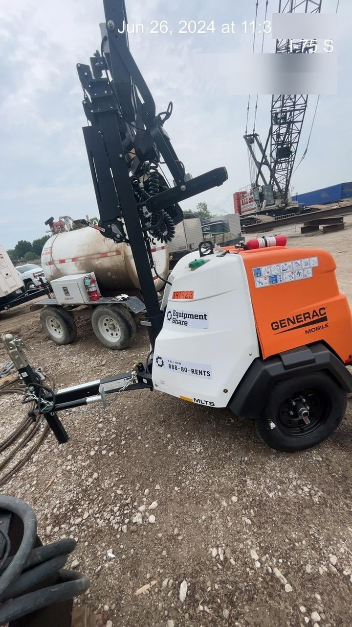 2024 Generac MLT2 Diesel, Flex Switch 120V Input, Powerzone Controller, 
(4) 320W LED Lights, 4kW Generator, 39.9 Gal Fuel Tank, 2" Ball, T3