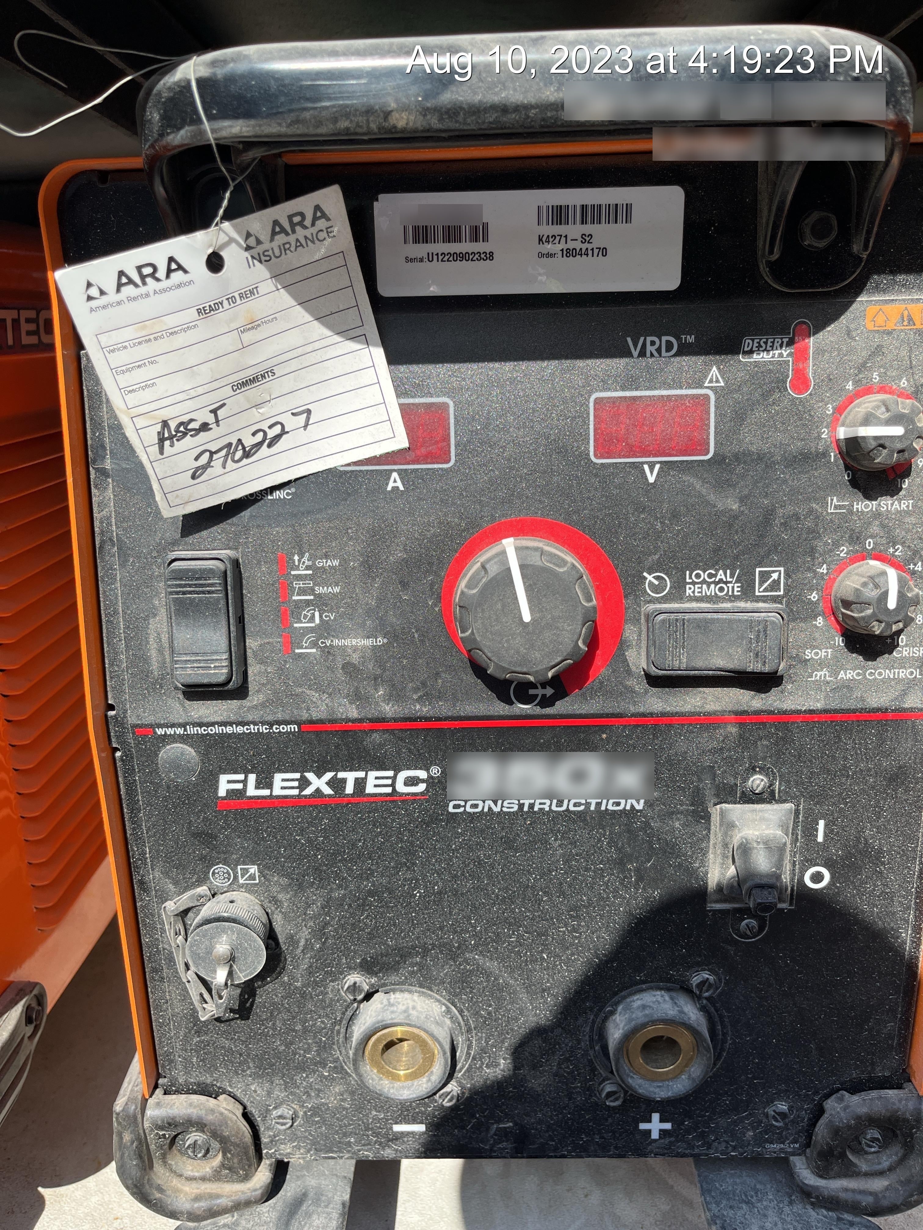 2022 LINCOLN ELECTRIC FLEXTEC 350X