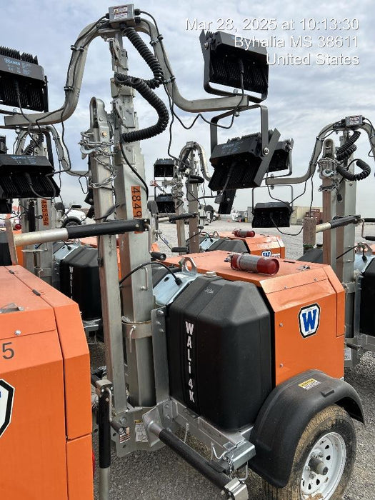 2025 Wanco WLTT-4MM4K Diesel, Mitsubishi L2E, 9.0HP @1800 rpm, Deep Sea Controller, Shore Power Plug, Auto Start, (4) 350W LED Floodlights, 4kW Generator, 60 Gal Fuel Tank, 2" Ball, T3