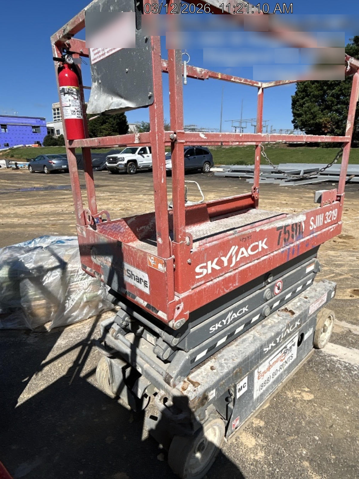 2018 Skyjack SJIII-3219 Skyjack SJIII3219 Scissor Lift w/Trojan Batteries