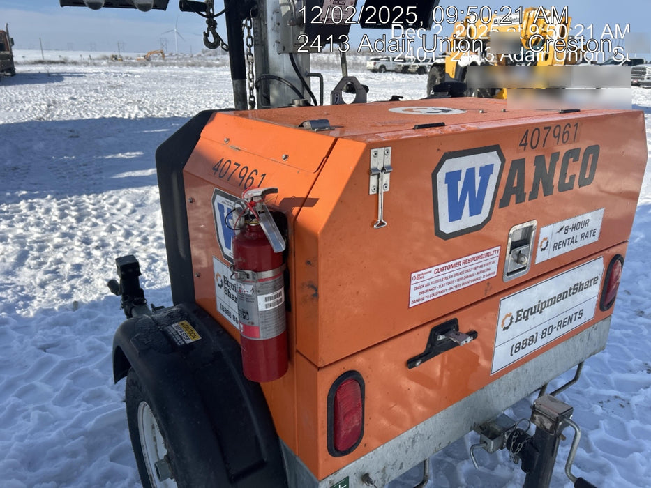 2024 Wanco WLTT-4MM4K Diesel, Deep Sea Controller, Shore Power Plug, Auto Start, (4) 350W LED Floodlights, 4kW Generator, 60 Gal Fuel Tank, 2" Ball, T3
