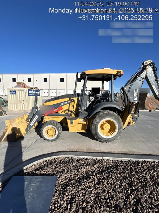 2020 John Deere 310LEP Canopy, 4WD, Standard Stick, Pilot Controls, 2 Way Hydraulics, TAG Manual QC