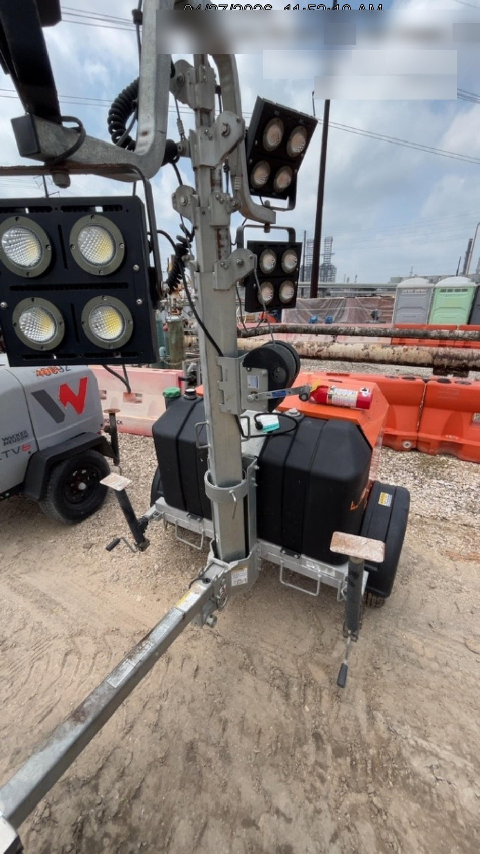 2024 Wanco WLTT-4MM4K Diesel, Deep Sea Controller, Shore Power Plug, Auto Start, (4) 350W LED Floodlights, 4kW Generator, 60 Gal Fuel Tank, 2" Ball, T3