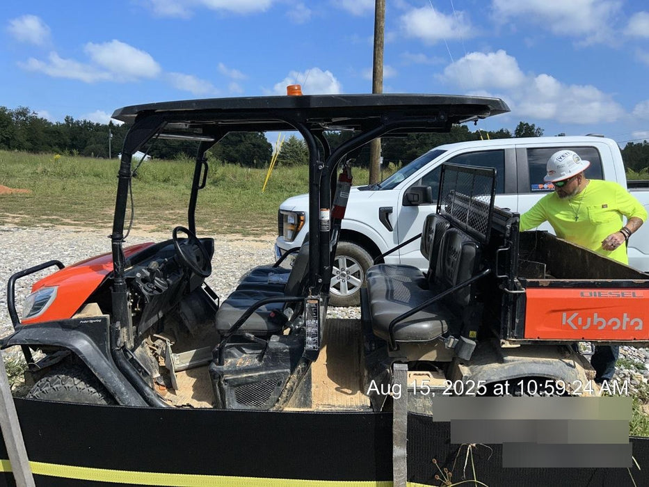 2022 Kubota RTV-X1140W-H Plastic Canopy, Windshield Acrylic Clear, LED Strobe Light, Wire Harness Kit, Back up Alarm