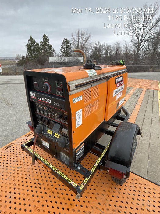 2022 Lincoln Electric LE400 Kubota V1505, Trlr, Cable Rack, Light Kit, ES Decals, T3