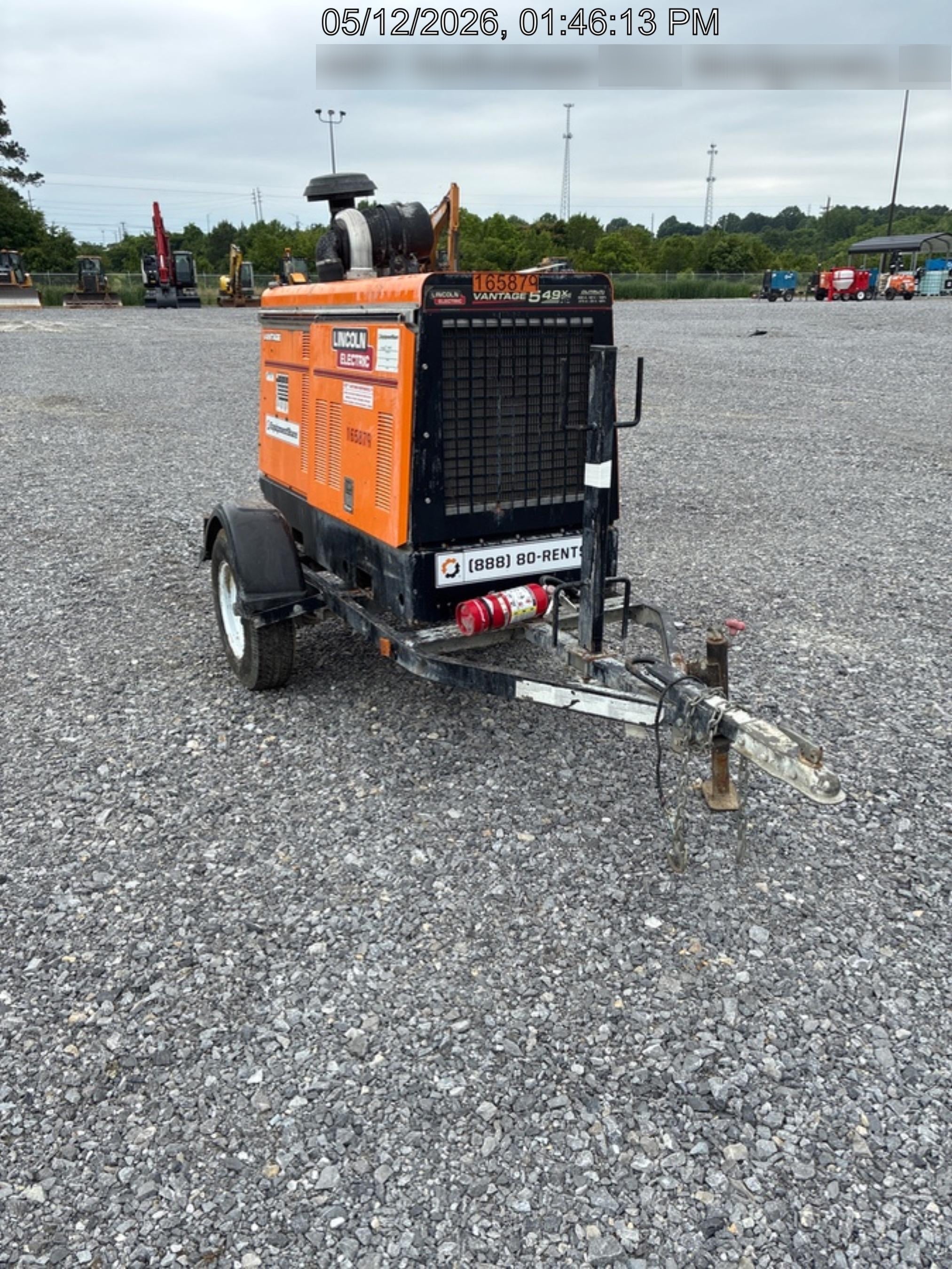 2021 Lincoln Electric Vantage 549X Ready Pak 3, ORANGE (includes trailer, cable rack, fender light kit)