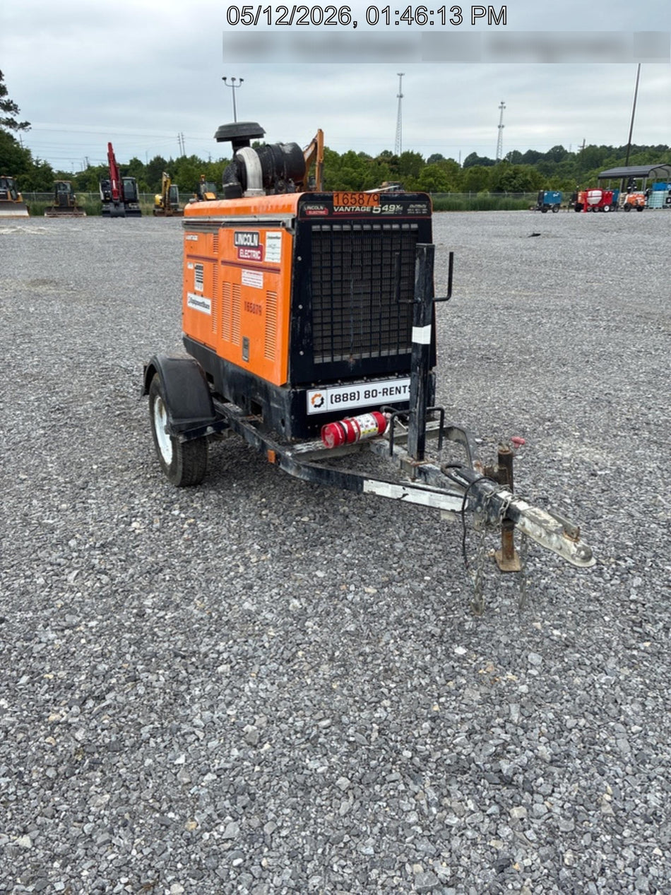 2021 Lincoln Electric Vantage 549X Ready Pak 3, ORANGE (includes trailer, cable rack, fender light kit)