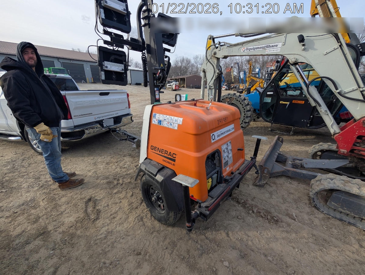 2024 Generac MLT2 Diesel, Flex Switch 120V Input, Powerzone Controller, 
(4) 320W LED Lights, 4kW Generator, 39.9 Gal Fuel Tank, 2" Ball, T3