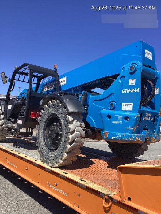 2018 Genie GTH-844 Genie GTH-844 w/ROPS, Work Lights, Solid Tires, RH Cab Mesh, Beacon, 60" Carriage and Forks