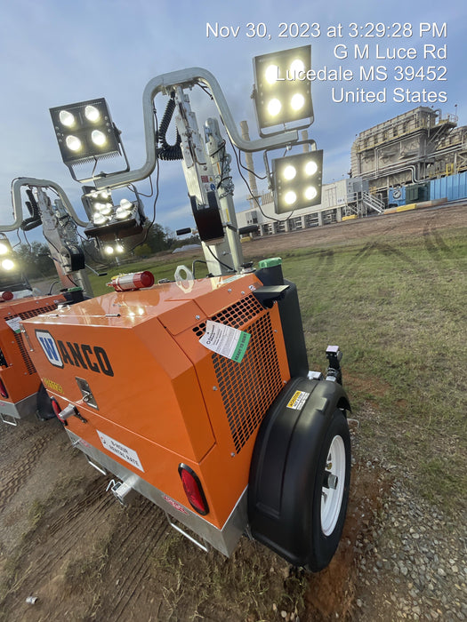 2023 Wanco WLTT-4MM4K Diesel, Deep Sea Controller, Shore Power Plug, Auto Start, (4) 350W LED Floodlights, 4kW Generator, 60 Gal Fuel Tank, 2" Ball, T3