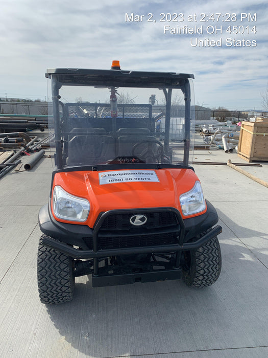 2022 Kubota RTV-X1140W-H Plastic Canopy, Windshield Acrylic Clear, LED Strobe Light, Wire Harness Kit, Back up Alarm