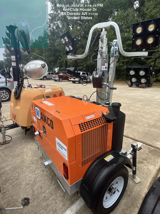 2024 Wanco WLTT-4MM4K Diesel, Deep Sea Controller, Shore Power Plug, Auto Start, (4) 350W LED Floodlights, 4kW Generator, 60 Gal Fuel Tank, 2" Ball, T3