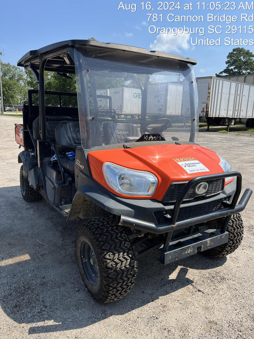 2021 Kubota RTV-X1140W-H Plastic Canopy, Windshield Acrylic Clear, LED Strobe Light, Wire Harness Kit, Back up Alarm