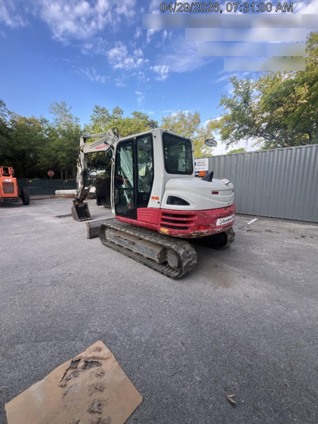 2019 Takeuchi TB290 Cab, AC, Rubber Tracks, Dozer Blade, Travel Alarm, Control Pattern Change Valve, Auxiliary Hydraulics w/18" Quick Coupler Bucket with teeth, 6.2 cu. ft. capacity/24" Quick Coupler Bucket with teeth, 8.6 cu. ft. capacity/36" Quick Coupler Bucket with teeth, 13.4 cu. ft. capacity, Quick Coupler, Hydraulic Thumb Installed