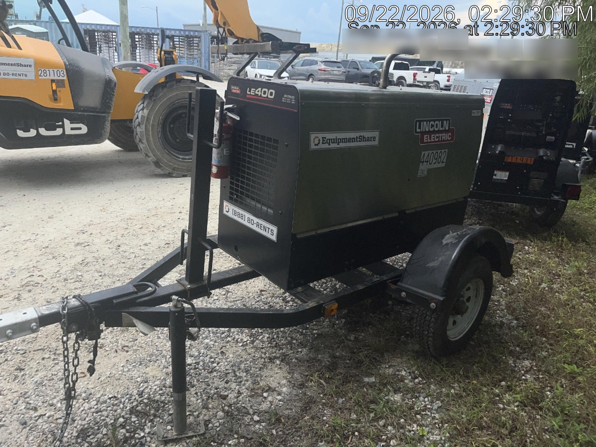 2024 Lincoln Electric LE400 Kubota V1505, Trlr, Cable Rack, Light Kit, ES Decals, T3