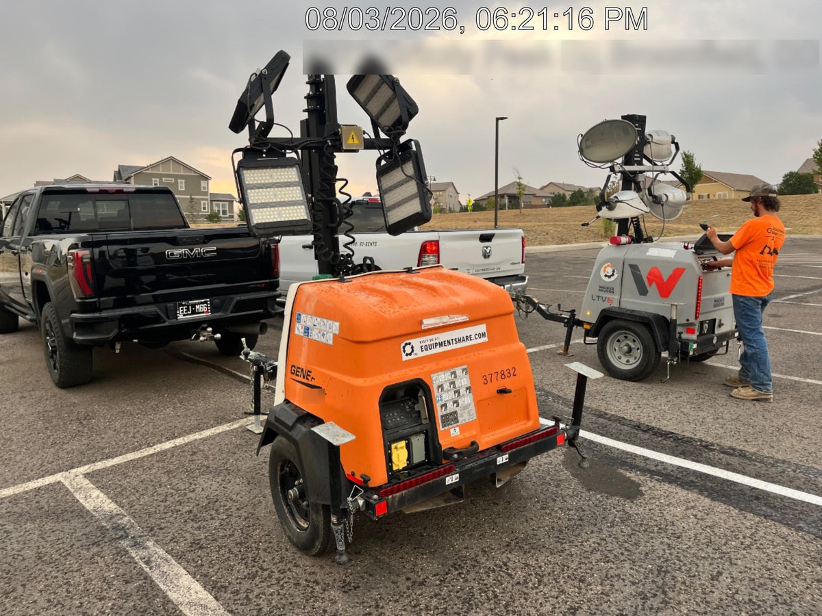 2023 Generac MLT2 Diesel, Flex Switch 120V Input, Powerzone Controller, 
(4) 320W LED Lights, 4kW Generator, 39.9 Gal Fuel Tank, 2" Ball, T3