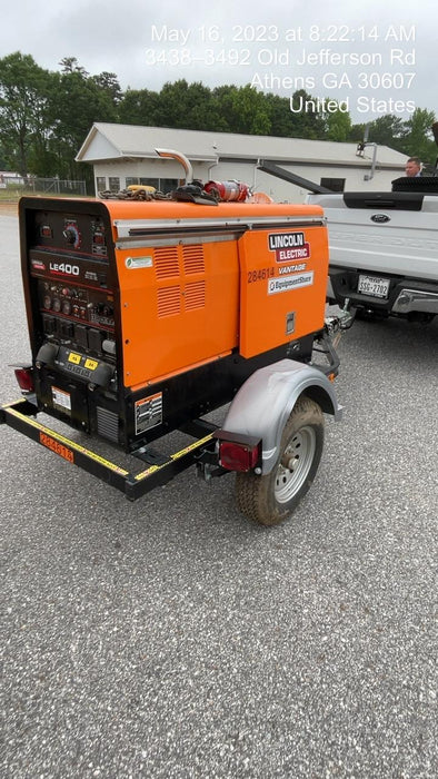 2022 Lincoln Electric LE400 Kubota V1505, Trlr, Cable Rack, Light Kit, ES Decals, T3