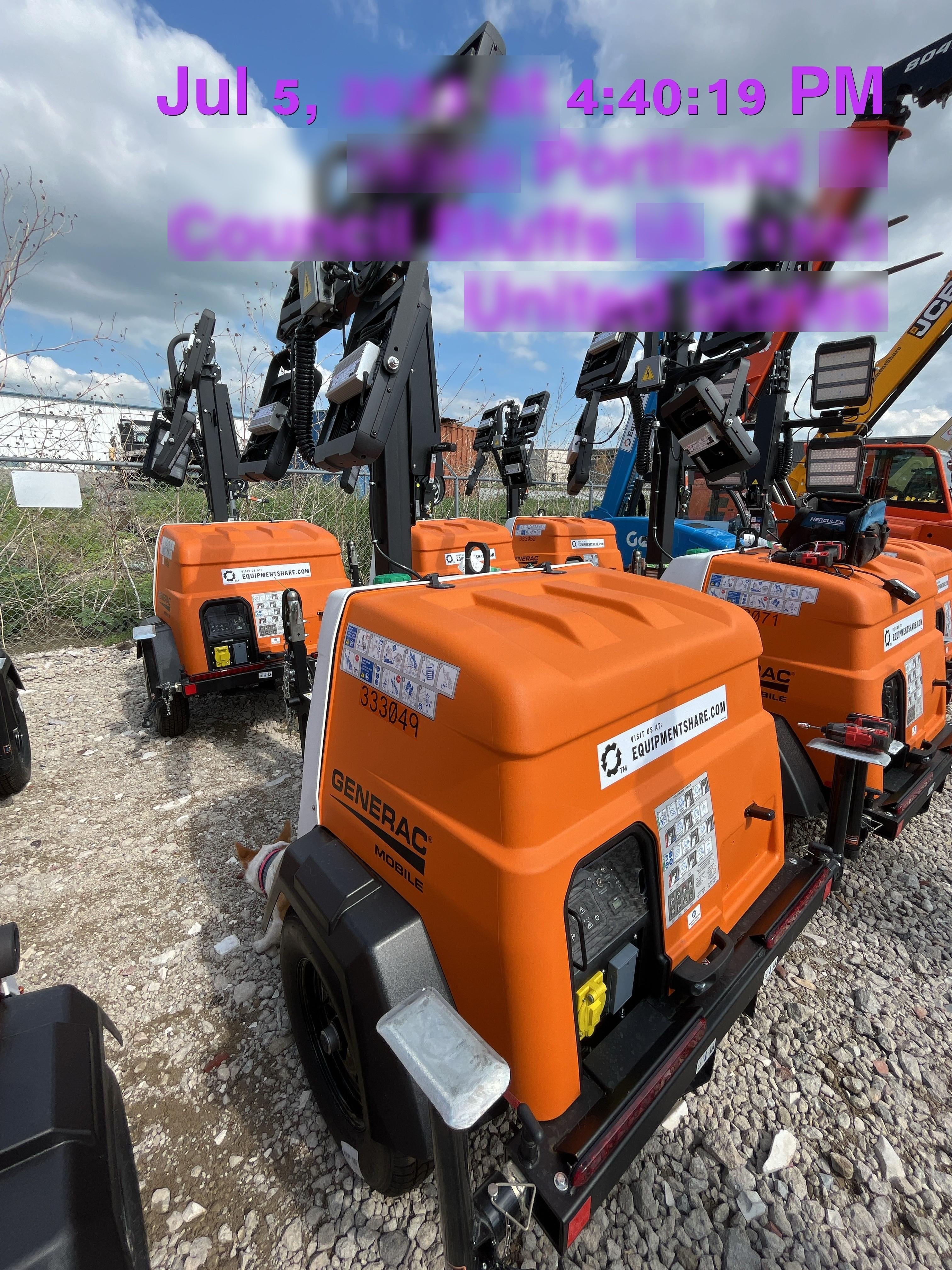 2023 Generac MLT2 Diesel, Flex Switch 120V Input, Powerzone Controller, (4) 320W LED Lights, 4kW Generator, 39.9 Gal Fuel Tank, 2" Ball, T3