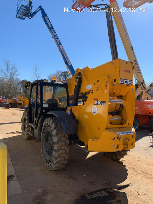 2020 JCB 510-56 Canopy, Solid Tires, Work Lights, Beacon, Aux Hydraulics, Back up Alarm, Lifting Eye, ES Decals