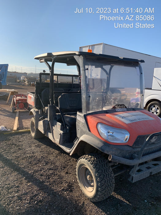 2022 Kubota RTV-X1140W-H Plastic Canopy, Windshield Acrylic Clear, LED Strobe Light, Wire Harness Kit, Back up Alarm