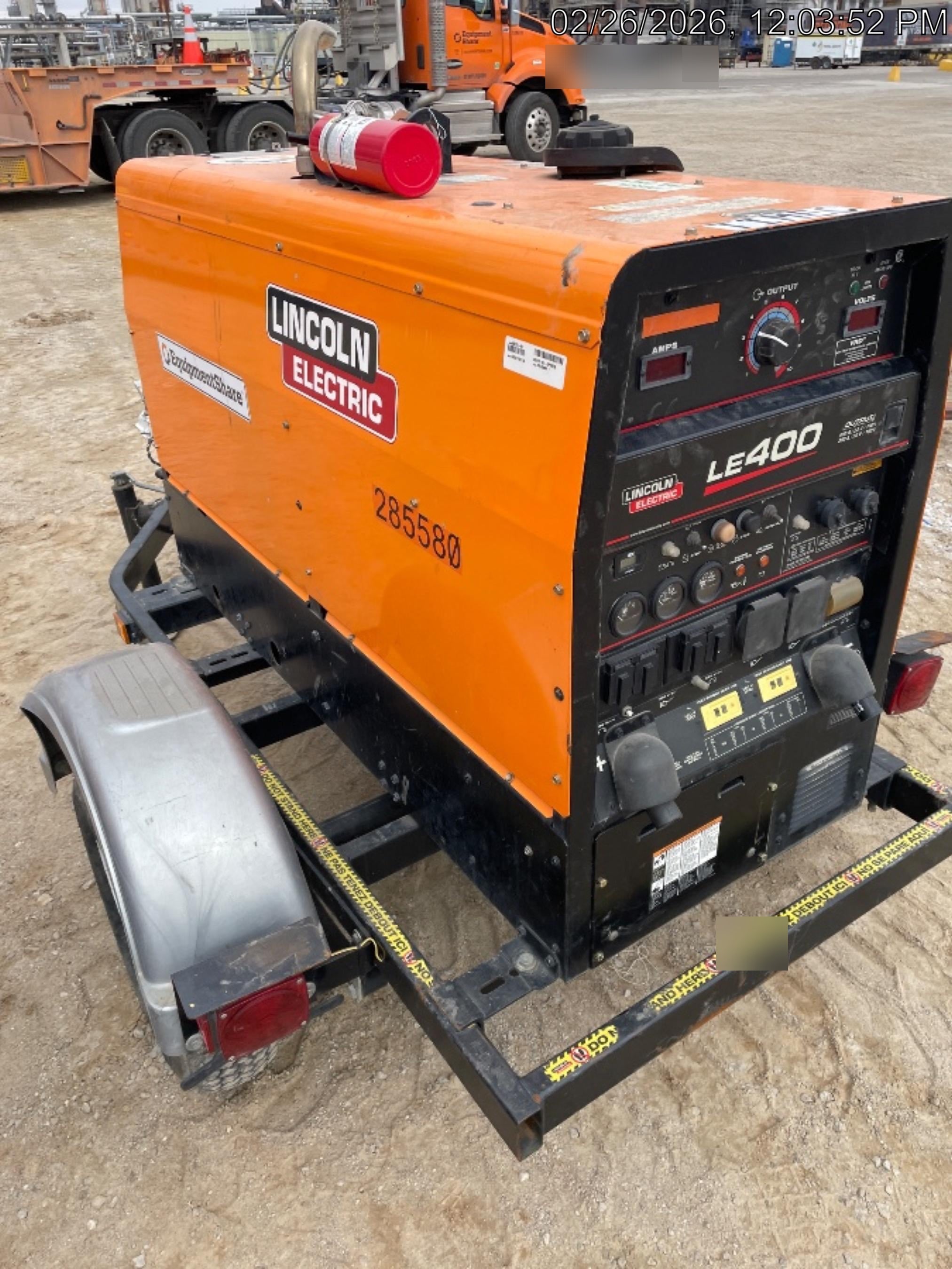 2022 Lincoln Electric LE400 Kubota V1505, Trlr, Cable Rack, Light Kit, ES Decals, T3