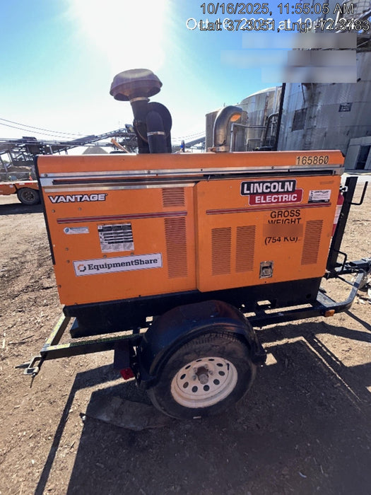 2021 Lincoln Electric Vantage 549X Ready Pak 3, ORANGE (includes trailer, cable rack, fender light kit)