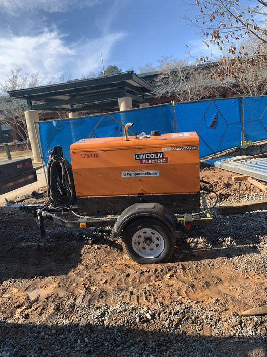 2021 Lincoln Electric Vantage 322 Vantage 322 Ready Pak 3 w/ Decals, ORANGE (includes trailer, cable rack, fender light kit) NO Telematics