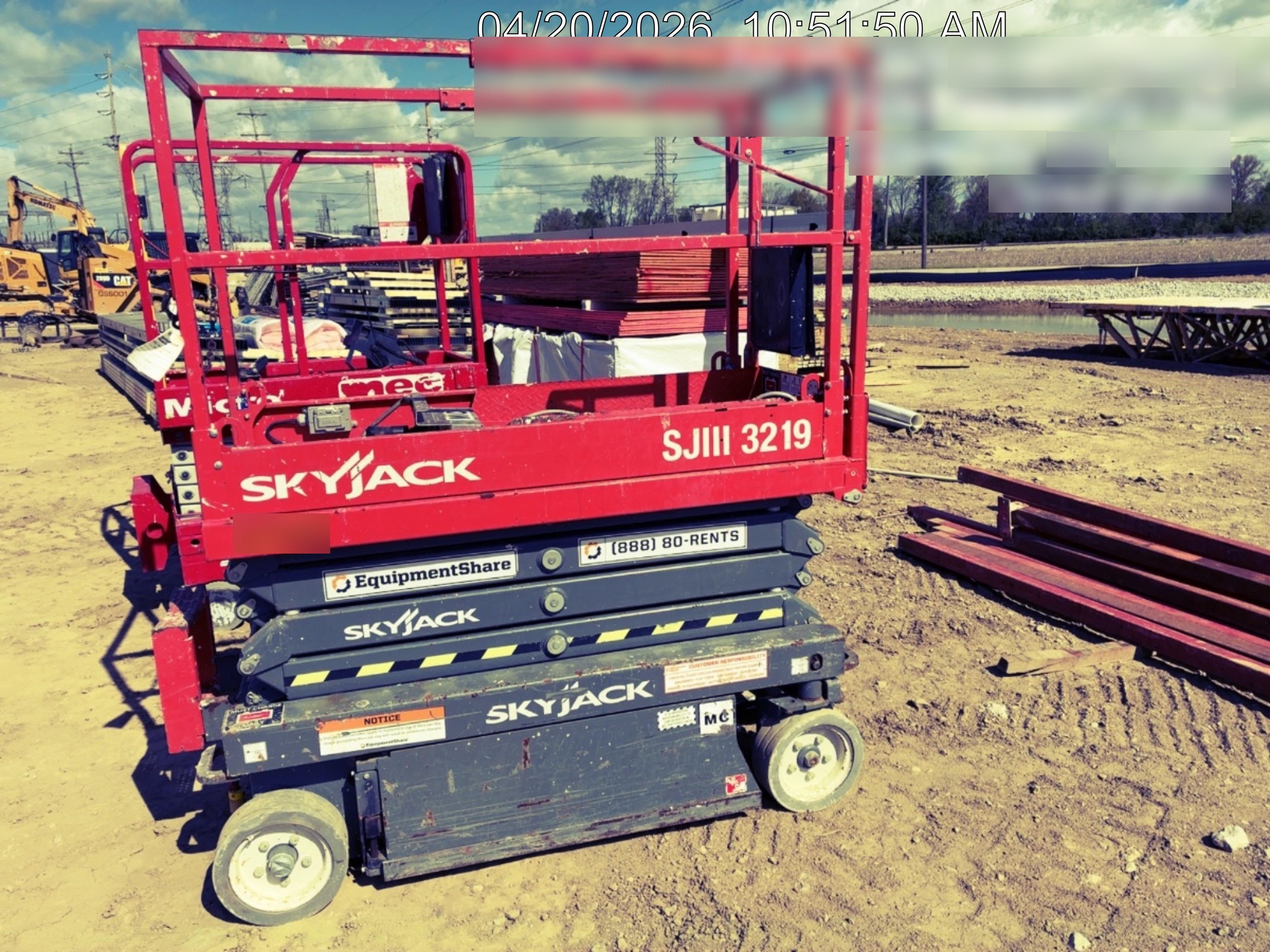 2016 Skyjack SJIII-3219 Standard Rental Specs