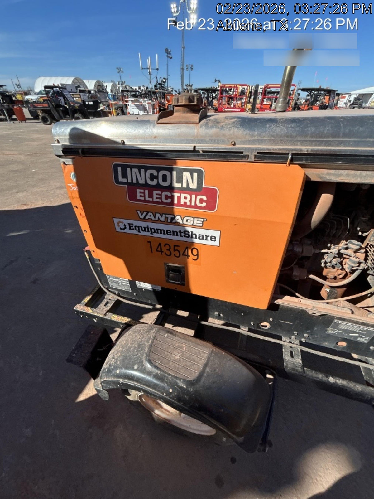 2021 Lincoln Electric Vantage 322 VANTAGE 322 READY-PAK 3
(EQUIPMENTSHARE)