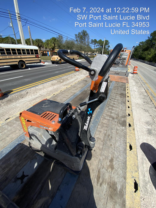 2023 Multiquip MV308GH Honda GX270, 18" Plate, Tachometer