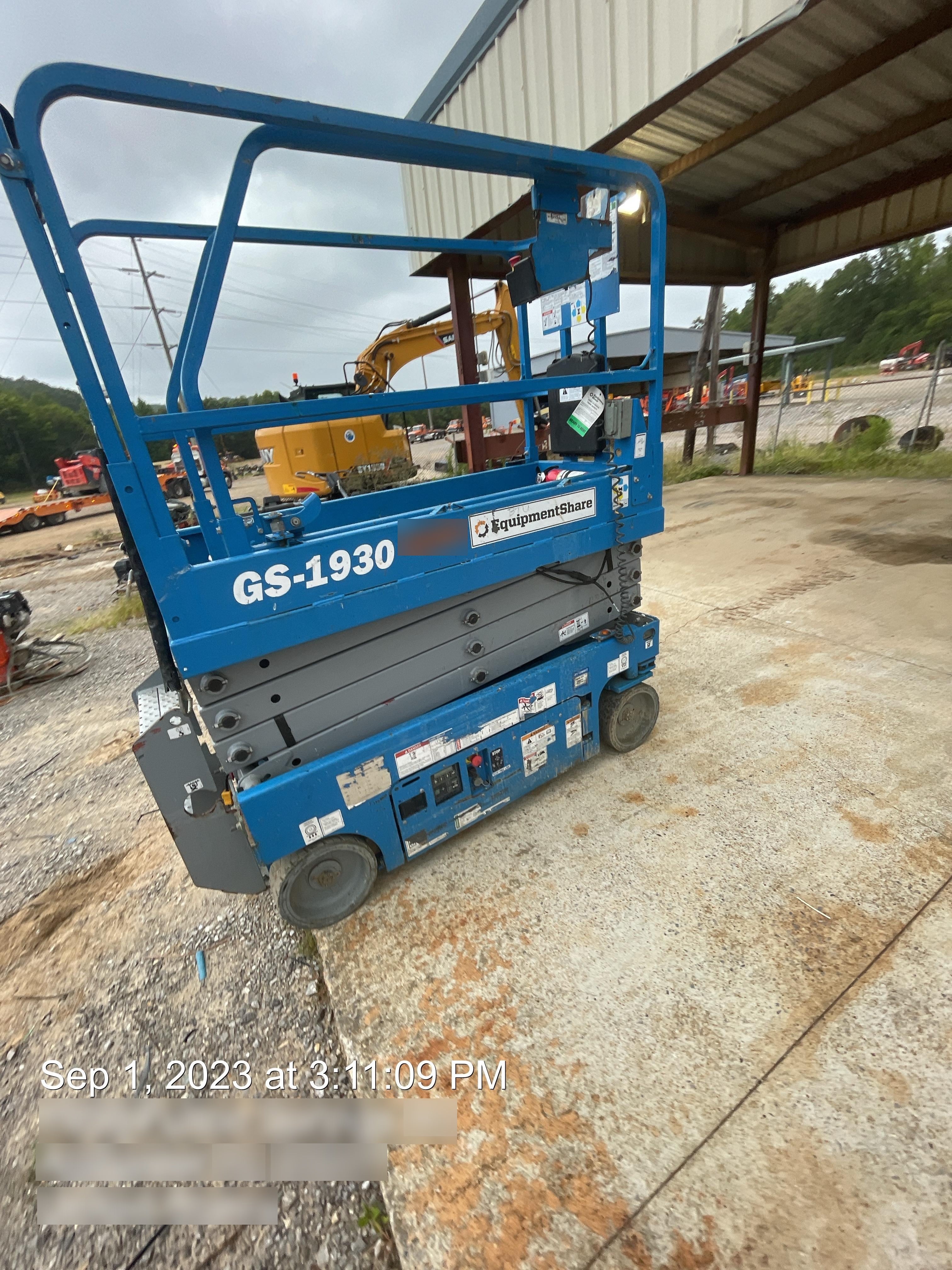 2019 Genie GS-1930 Fixed Rails with Chain Entry