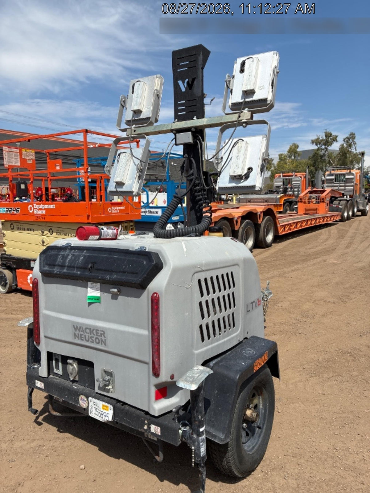 2019 Wacker Neuson LTV6K-LED Standard LED Towable Light Tower w/None