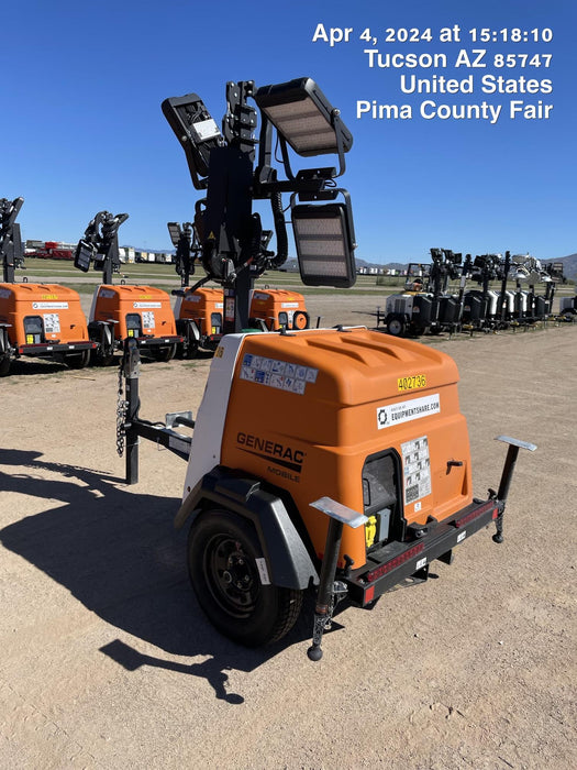 2024 Generac MLT2 Diesel, Flex Switch 120V Input, Powerzone Controller, 
(4) 320W LED Lights, 4kW Generator, 39.9 Gal Fuel Tank, 2" Ball, T3