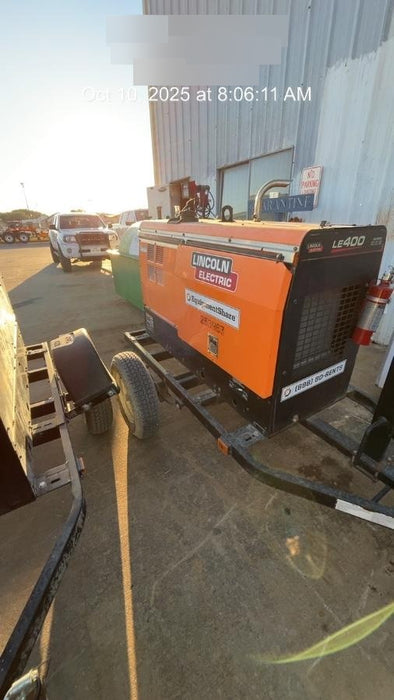 2022 Lincoln Electric LE400 Kubota V1505, Trlr, Cable Rack, Light Kit, ES Decals, T3