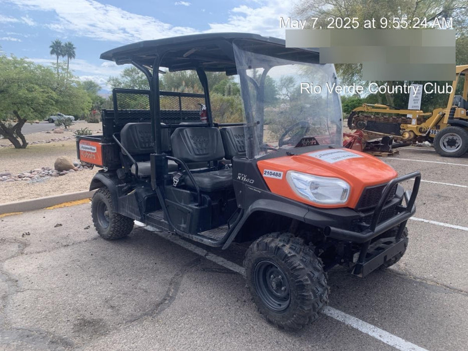 2022 Kubota RTV-X1140W-H Plastic Canopy, Windshield Acrylic Clear, LED Strobe Light, Wire Harness Kit, Back up Alarm