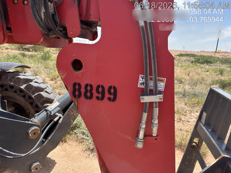 2018 Manitou MTA10055 Manitou MTA 10055 (open ROPS) w/Cab/Heat/AC, Work Lights/Strobe, Aux Hyd, Solid Tires, Lift Hook, 66" Carriage, 60" Forks