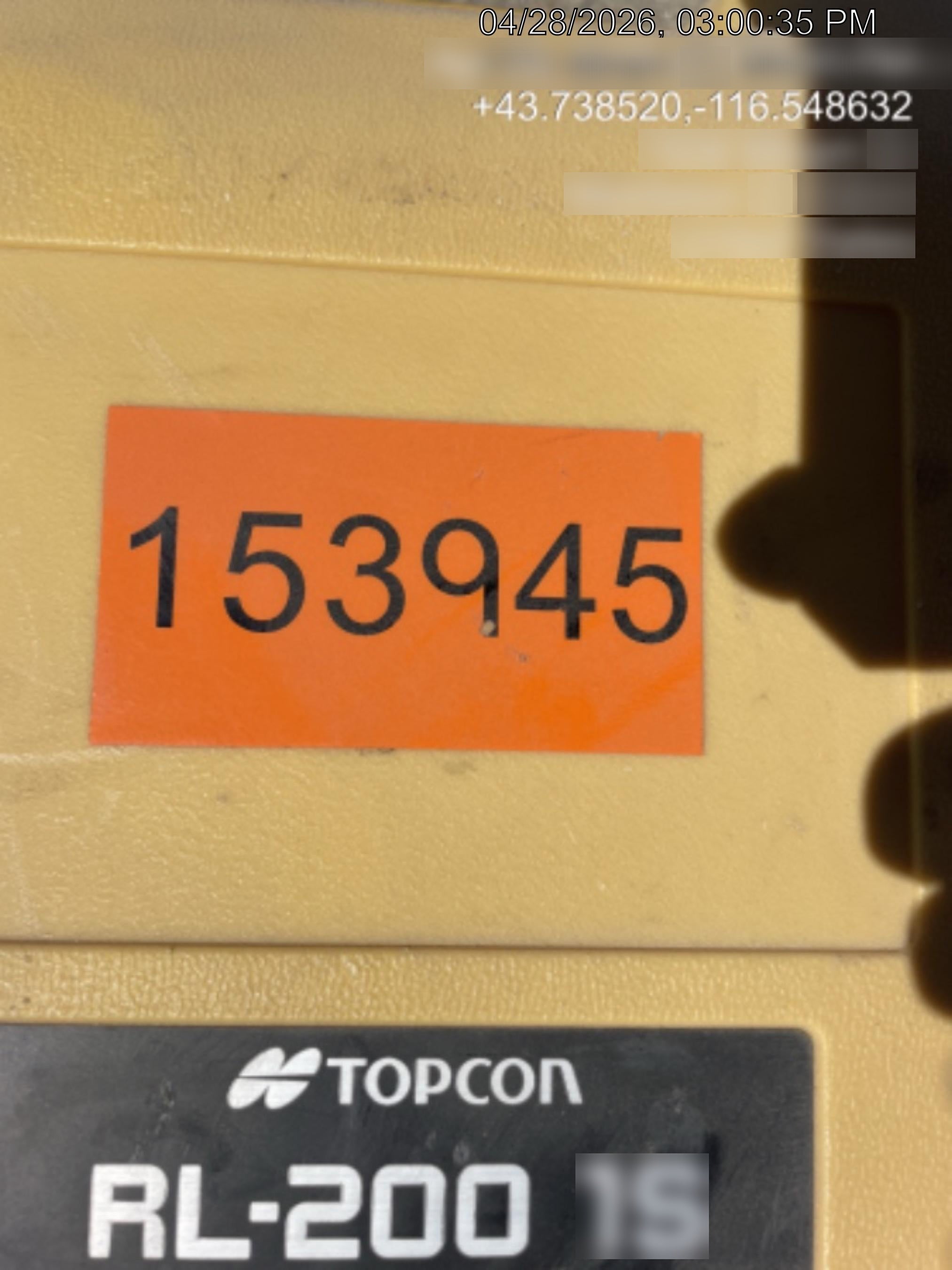 2021 TOPCON RL200