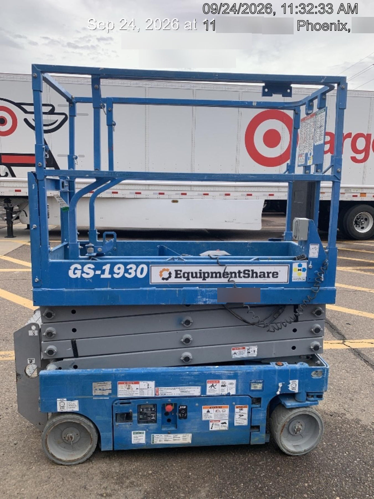2020 Genie GS-1930 Solid Non Marking Tires, Beacon, Folding rails with half height swing gate, 800W Inverter