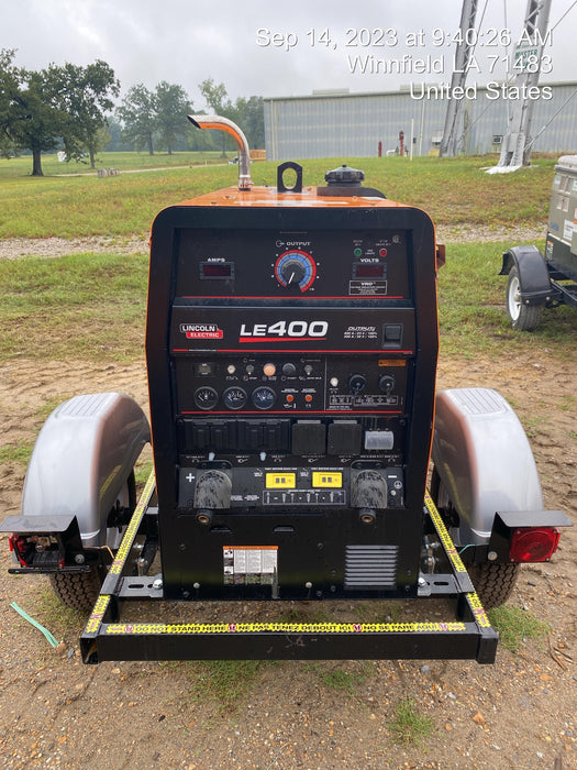 2022 Lincoln Electric LE400 Kubota V1505, Trlr, Cable Rack, Light Kit, ES Decals, T3